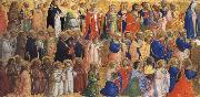Fra Angelico The Virgin mary with the Apostles and other Saints painting